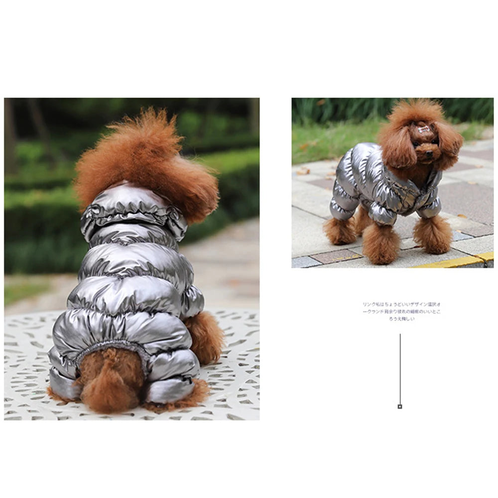 Designer Small Dog Clothes for Small Large Dogs Thicken Plush Waterproof Winter Dog Clothes Jacket Coat 2024 Chihuahua York Pug