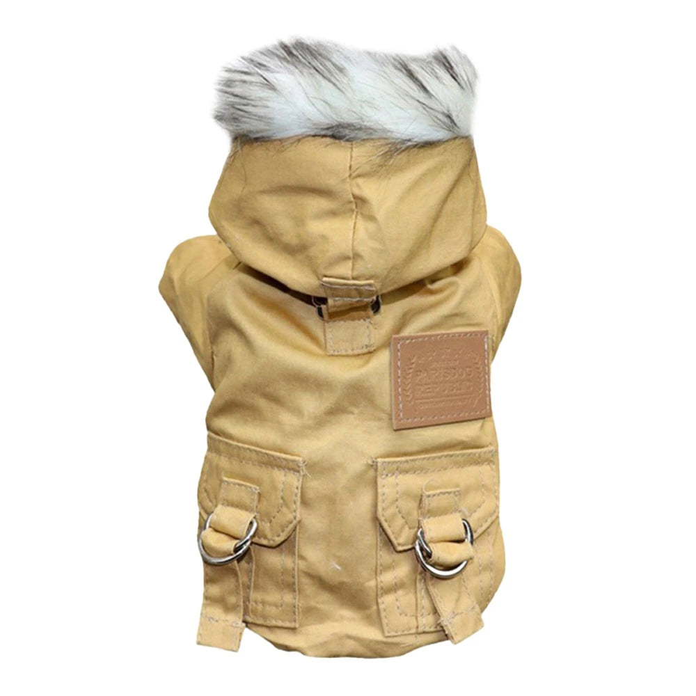 Autumn Winter Dog Clothes Puppy Pet Dog Coat Jacket For Small Medium Dog Thicken Warm Hoodie Pets Clothing Padded Dog Jackets