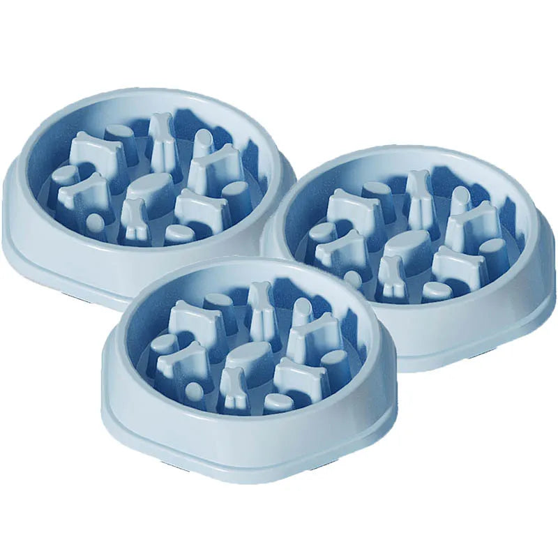 Dog slow food bowl, dog bowl, dog bowl, non-slip pet feeding bowl, small dog and large dog dog food bowl, cat bowl, anti-choking