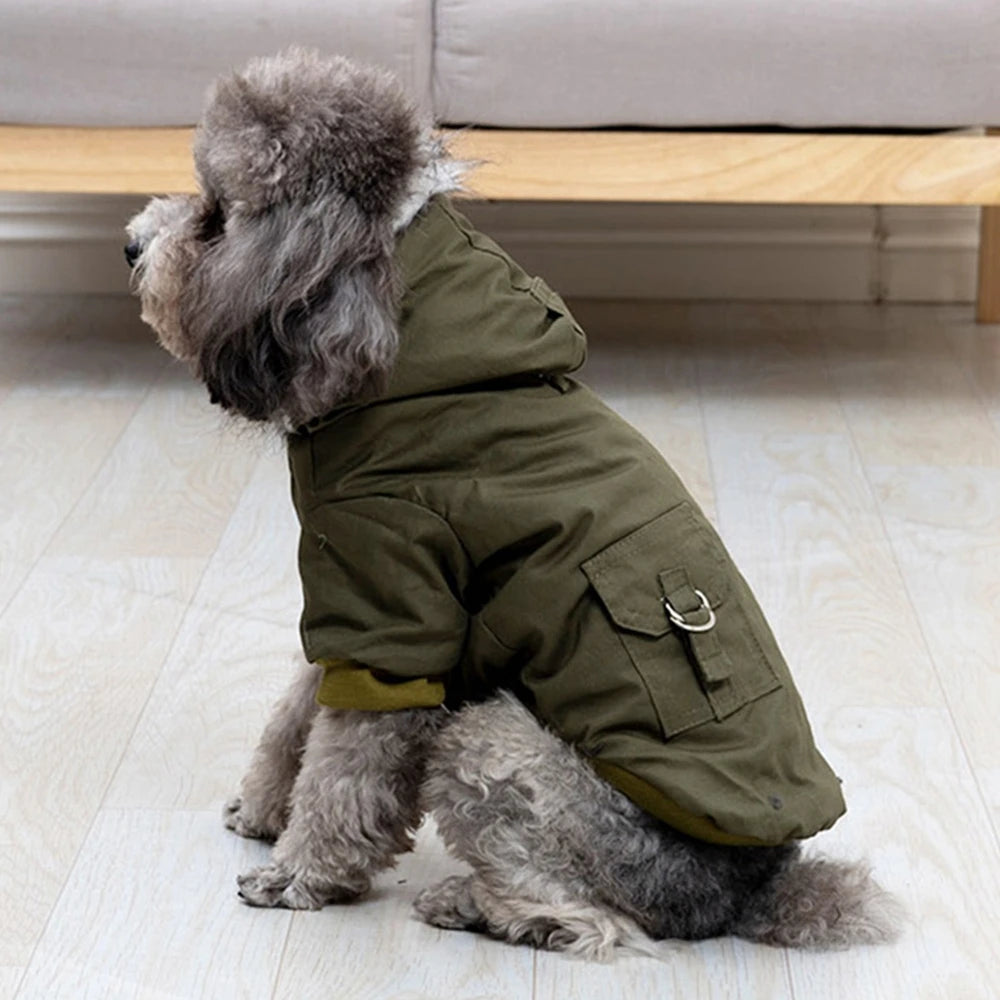 Autumn Winter Dog Clothes Puppy Pet Dog Coat Jacket For Small Medium Dog Thicken Warm Hoodie Pets Clothing Padded Dog Jackets