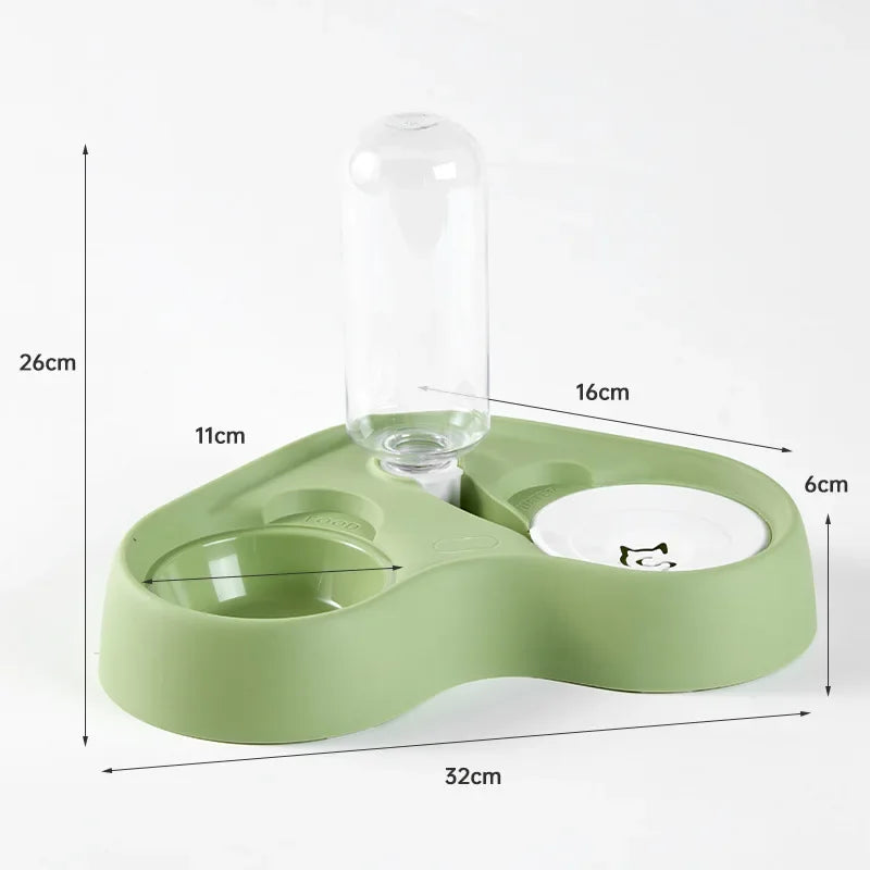 Cat Feeder, Water Feeding Bowl, Water and Food Integrated Two-in-one Pet Cat Bowl, Pet Supplies, Feeding Accessories