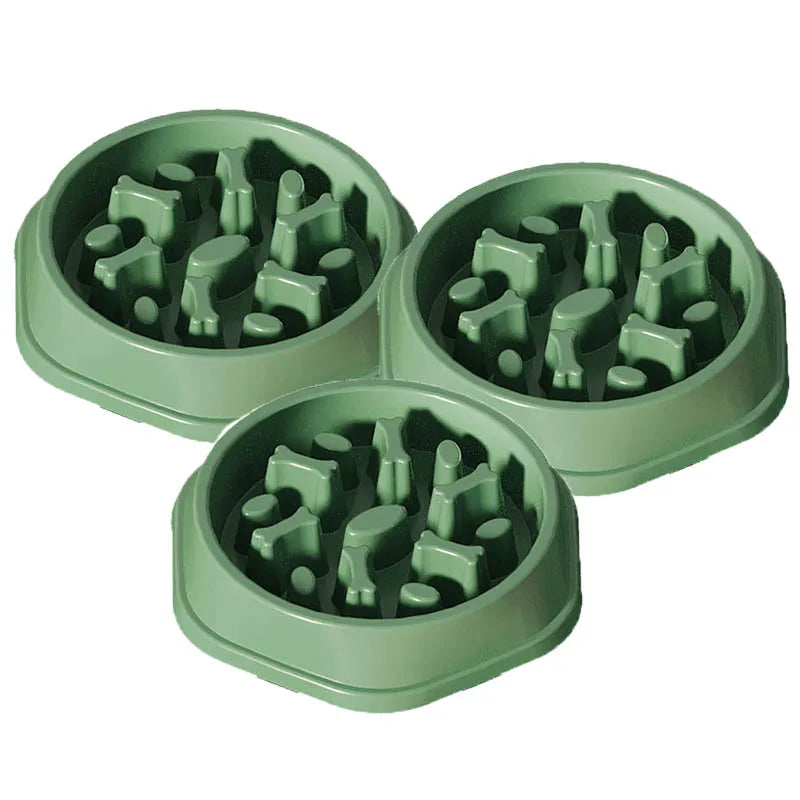Dog slow food bowl, dog bowl, dog bowl, non-slip pet feeding bowl, small dog and large dog dog food bowl, cat bowl, anti-choking