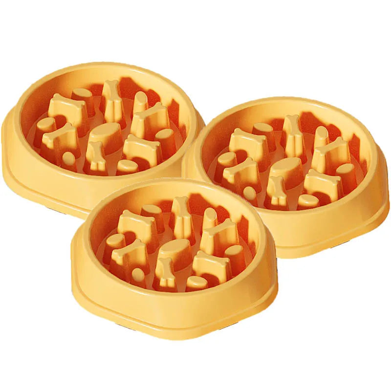 Dog slow food bowl, dog bowl, dog bowl, non-slip pet feeding bowl, small dog and large dog dog food bowl, cat bowl, anti-choking