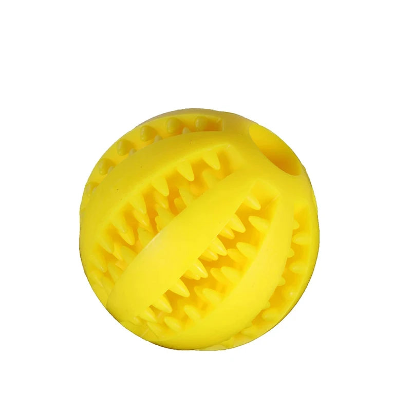 Natural Rubber Pet Dog Toys Dog Chew Toys Tooth Cleaning Treat Ball Extra-tough Interactive Elasticity Ball for Pet Products