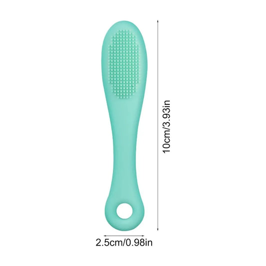 Cat Chin Brush | Soft Chin Brush For Pet | Soft Dog Cats Silicone Tooth Brush | Black Chin Cleaning Bristles Tool | Finger Clean