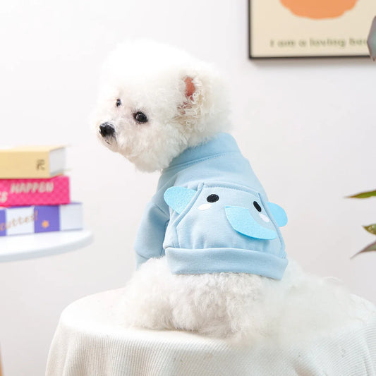 Cartoon Coat And Jacket For Small Dogs Autumn Winter Pet Apparel Cute Pocket Puppy Clothes Cat Yorkshire Terrier Dachshund Item