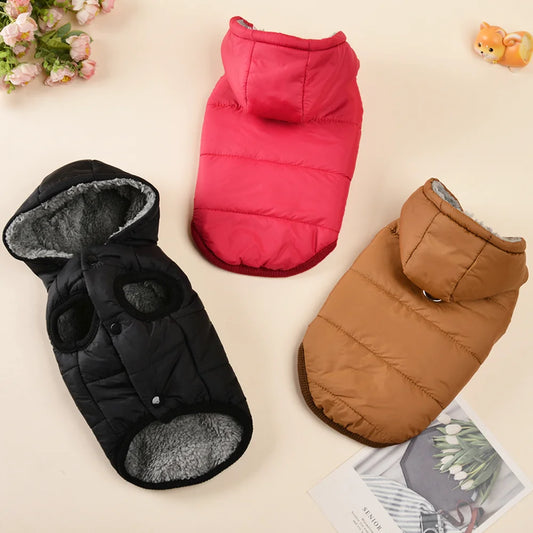 Warm Winter Pet Hoodies for Small Medium Dogs Pets Jacket Thicken Pets Coat Windproof Outdoor Puppy Costume Chihuahua Pug Parka