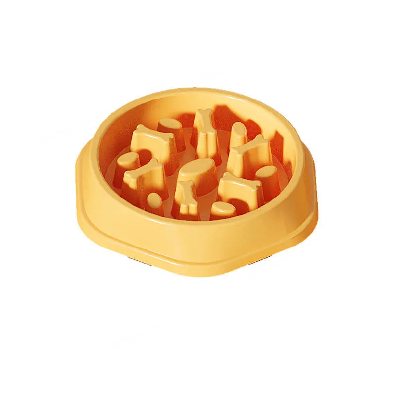 Dog slow food bowl, dog bowl, dog bowl, non-slip pet feeding bowl, small dog and large dog dog food bowl, cat bowl, anti-choking