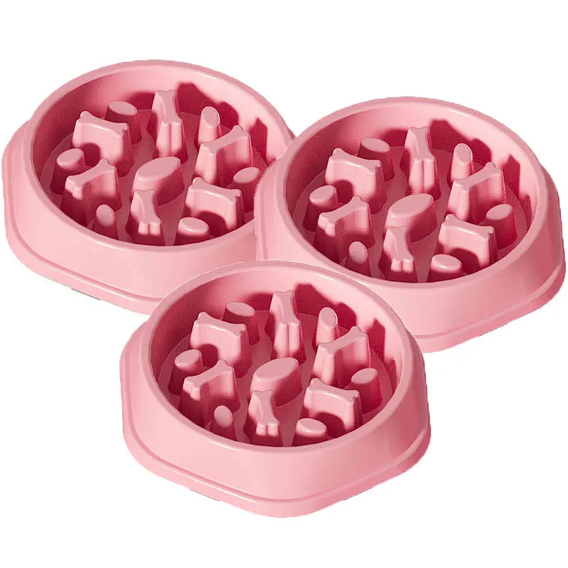 Dog slow food bowl, dog bowl, dog bowl, non-slip pet feeding bowl, small dog and large dog dog food bowl, cat bowl, anti-choking