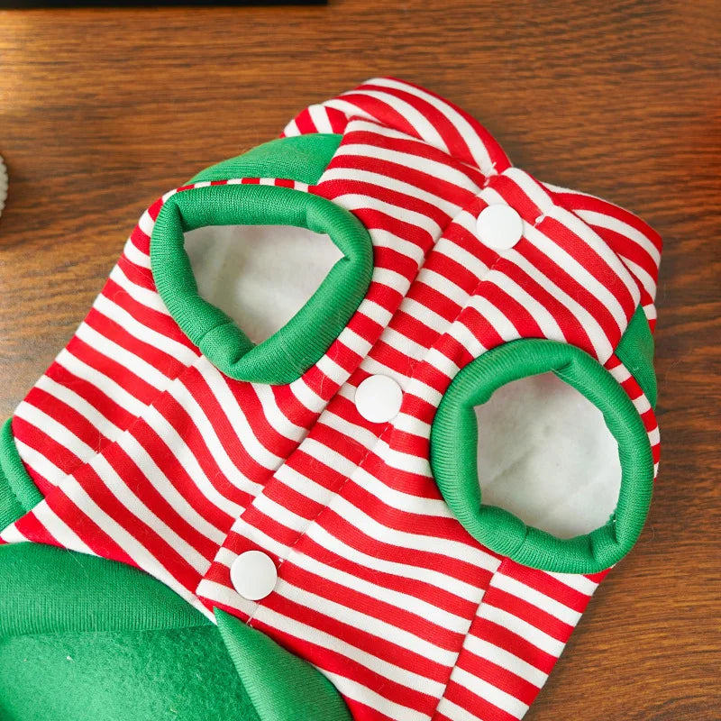 Merry Christmas Pet Clothes Dog Coat Cat Clothing Xmas Puppy Cosplay Santa Tree Costume Happy Festival Coat Supplies Wholesale