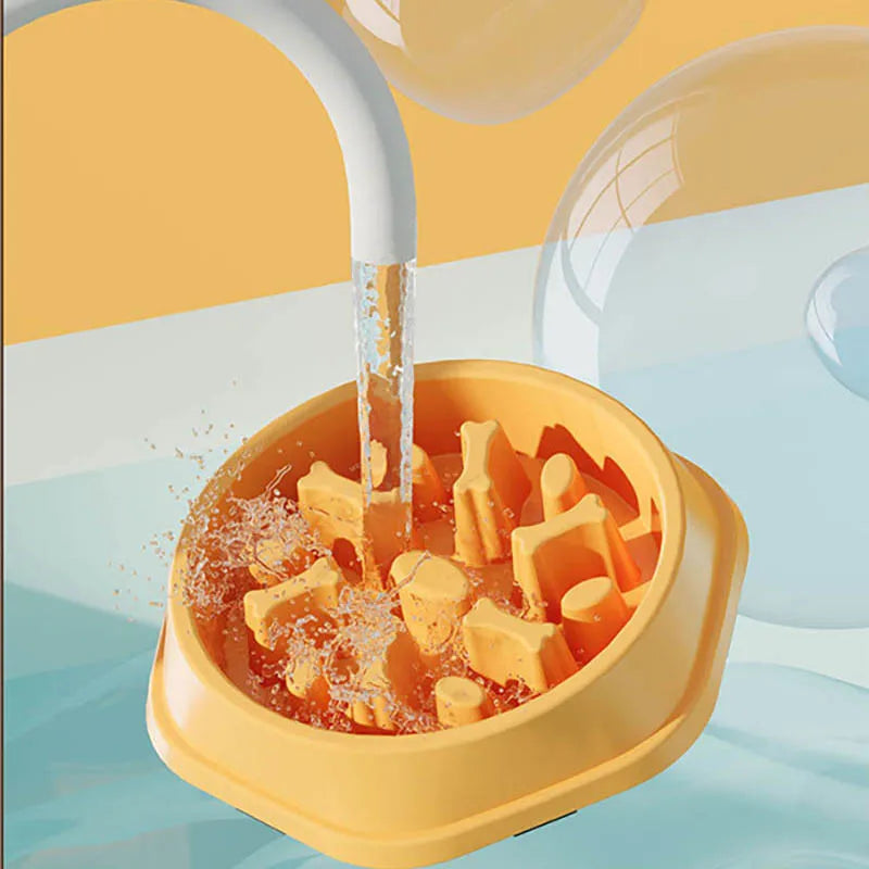 Dog slow food bowl, dog bowl, dog bowl, non-slip pet feeding bowl, small dog and large dog dog food bowl, cat bowl, anti-choking