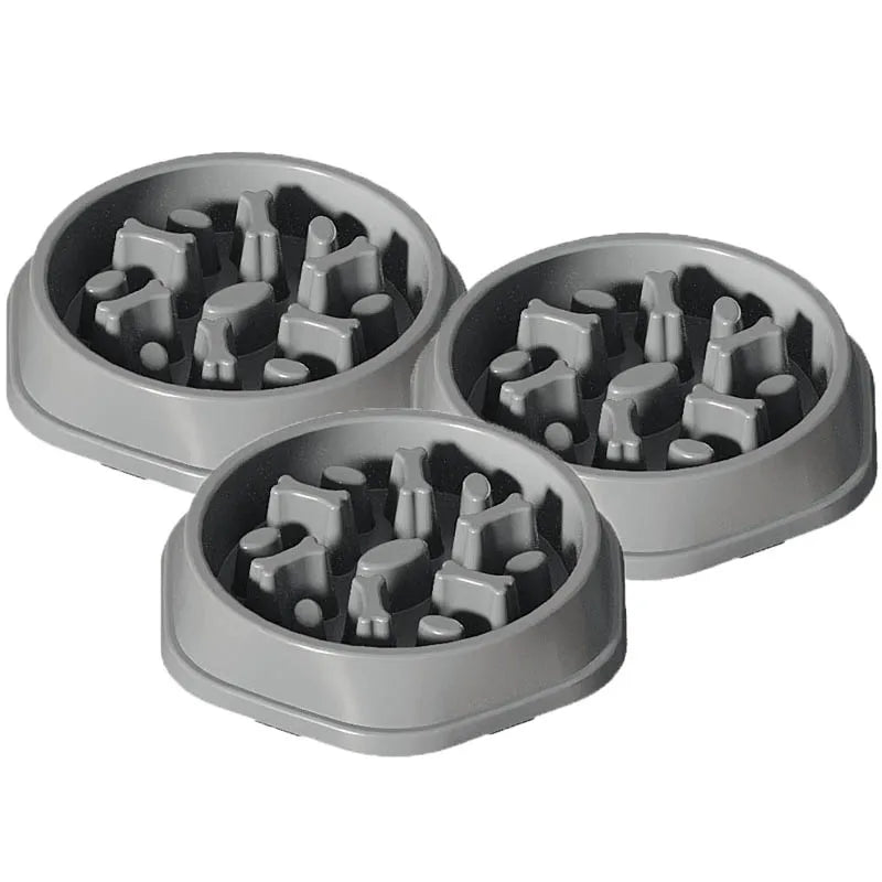 Dog slow food bowl, dog bowl, dog bowl, non-slip pet feeding bowl, small dog and large dog dog food bowl, cat bowl, anti-choking