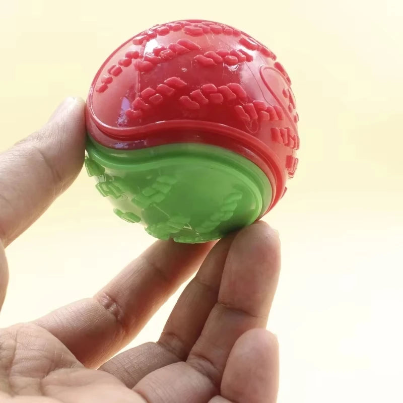 Dogs Chew Ball Interactive Toys Soft TPR Toys for Dog Pet Teeth Cleaning Bite Resistance Squeaky Dog Ball Toy Pet Products