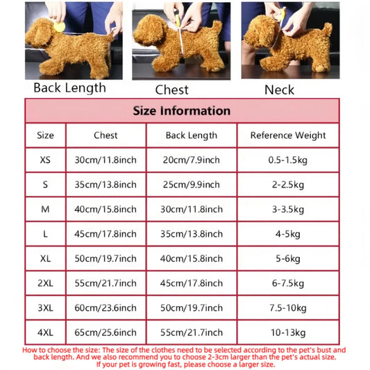 2025 New Winter Pet Dog Clothes Warm Fleece Jumpsuits Small Medium Dogs Puppy Clothes Soft Coat Yorkie Chihuahua Dog Costume