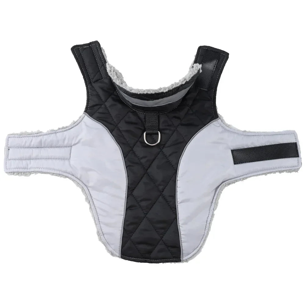 Reflective Pet Jacket Coat Windproof High Neck Cat Clothes Winter Warm Fleece Kitten Apparel With D-Ring For Small Cats Sphynx