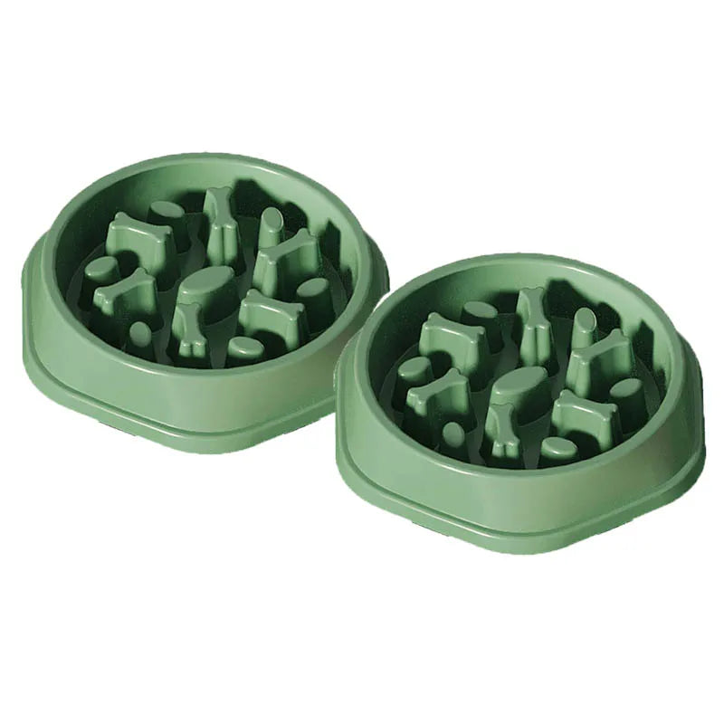 Dog slow food bowl, dog bowl, dog bowl, non-slip pet feeding bowl, small dog and large dog dog food bowl, cat bowl, anti-choking